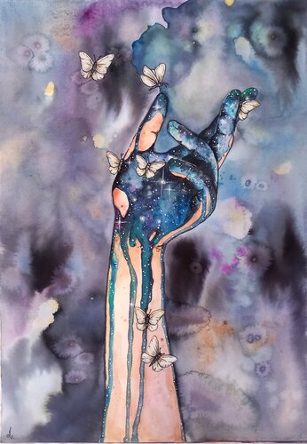 Arte è libertà van Monica Valer, Schilderij te koop op Singulart