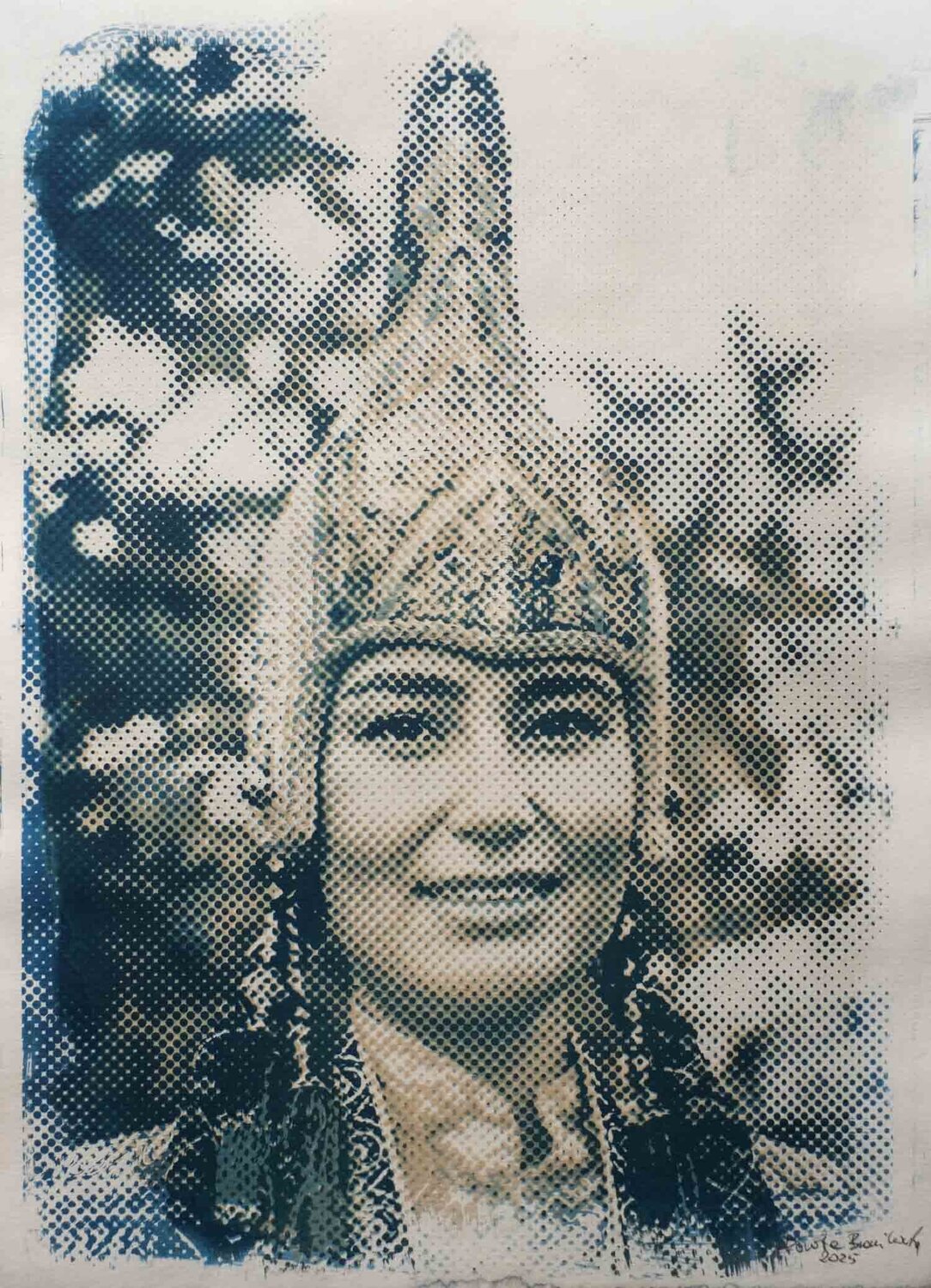 Almaty Beauty - cyanotype Dorota Bronikowska
