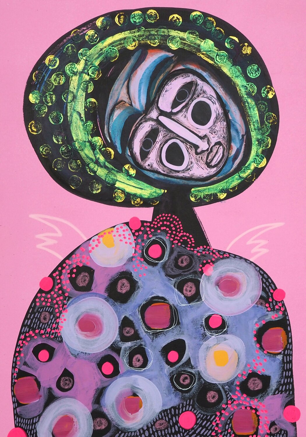 Guardian Angel N.1  - Schutzengel Sara Rodighiero Work on Paper for sale