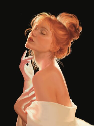 Quiet Touch by Olga Falk, Print for Sale on Singulart