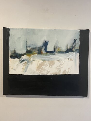 Sky vs Snow by Cassandra Mahoney, Painting for Sale on Singulart