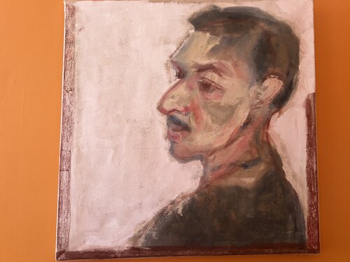 Massimiliano’s brother by Cassandra Mahoney, Painting for Sale on Singulart