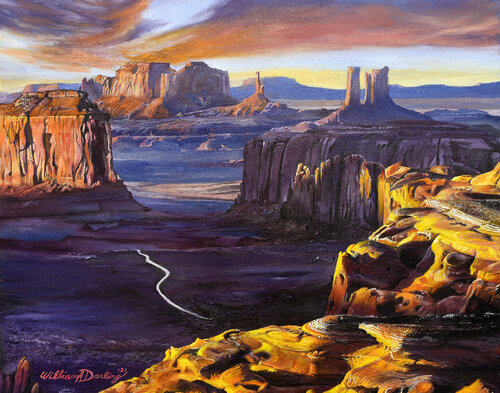 Big Desert di William Darling, Pittura in vendita su Singulart