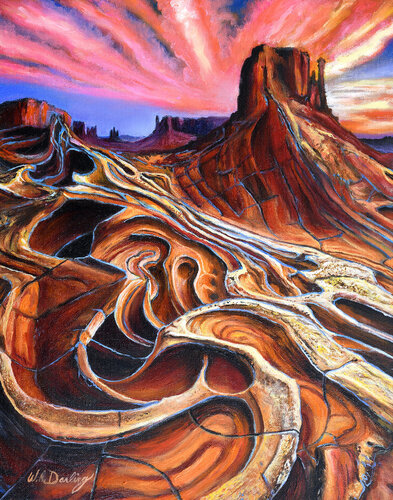 Sculpted By Time di William Darling, Pittura in vendita su Singulart