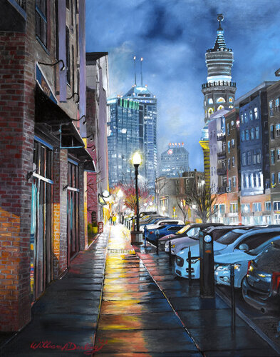 Nights In The City di William Darling, Pittura in vendita su Singulart