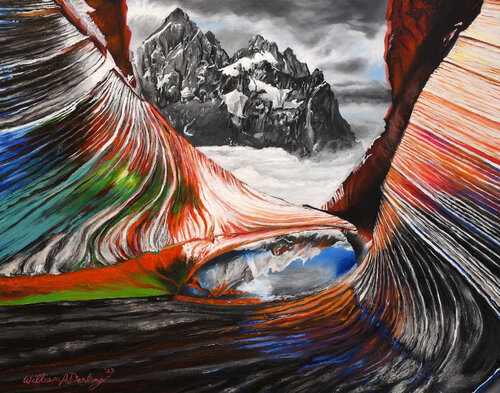 The Desert Pond di William Darling, Pittura in vendita su Singulart