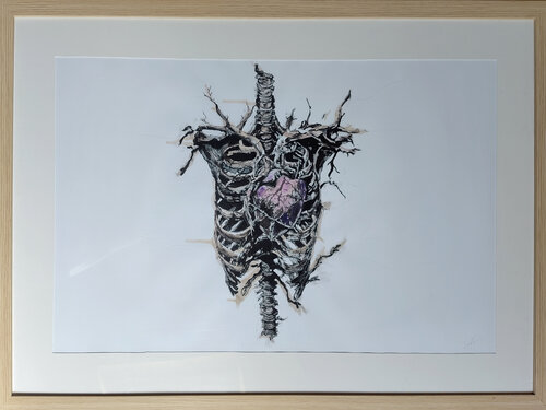 Arthrodèse des coeurs by Julie Balsaux, Drawing for Sale on Singulart