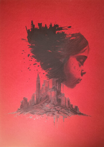 Les enfants de Babel - 2 - by Julie Balsaux, Drawing for Sale on Singulart