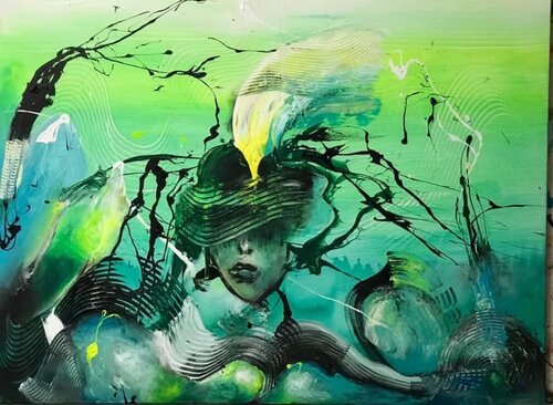 Das Antlitz des verborgen by Ibrahim Mahran, Painting for Sale on Singulart