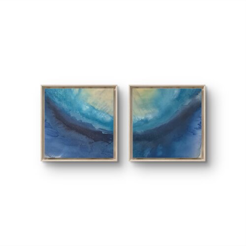 H2O - Diptychon (Paar) di Claude Schwidrik-Grebe, Pittura in vendita su Singulart