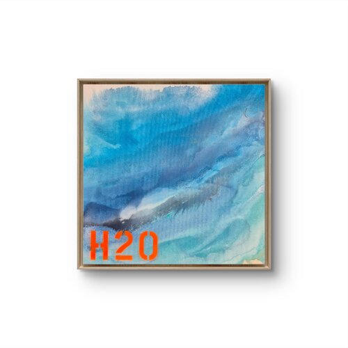 H2O - Orange by Claude Schwidrik-Grebe, Painting for Sale on Singulart