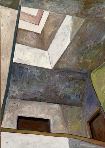 Scala B int.6 #4 by Pier Fortunato Bottan, Painting for Sale on Singulart