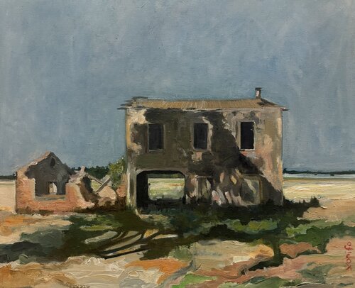 In the shade of the eucalyptus par Pier Fortunato Bottan, Peinture en vente sur Singulart