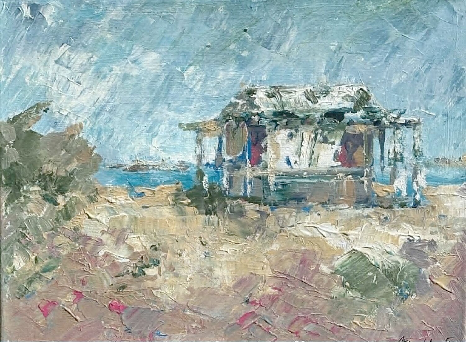 Abandoned beach bar Viola Benešová