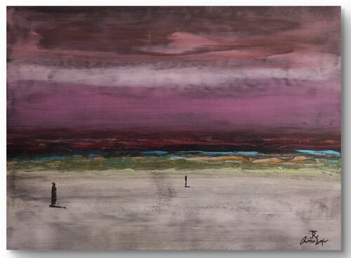SULLA SPIAGGIA by jacopo rizzo, 絵画 for Sale on Singulart