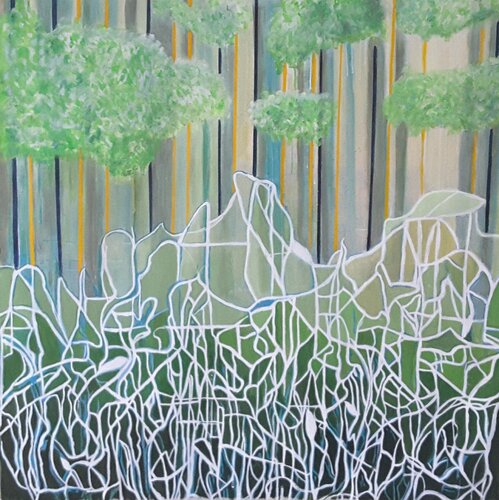 Racines envahissantes par Annie Darmon Tetart, Peinture en vente sur Singulart