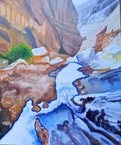 Wadi 2 by Annie Darmon Tetart, Painting for Sale on Singulart