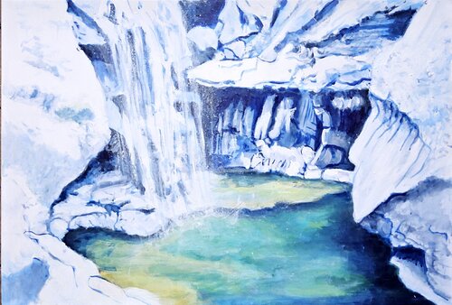 Wadi 8 by Annie Darmon Tetart, Painting for Sale on Singulart
