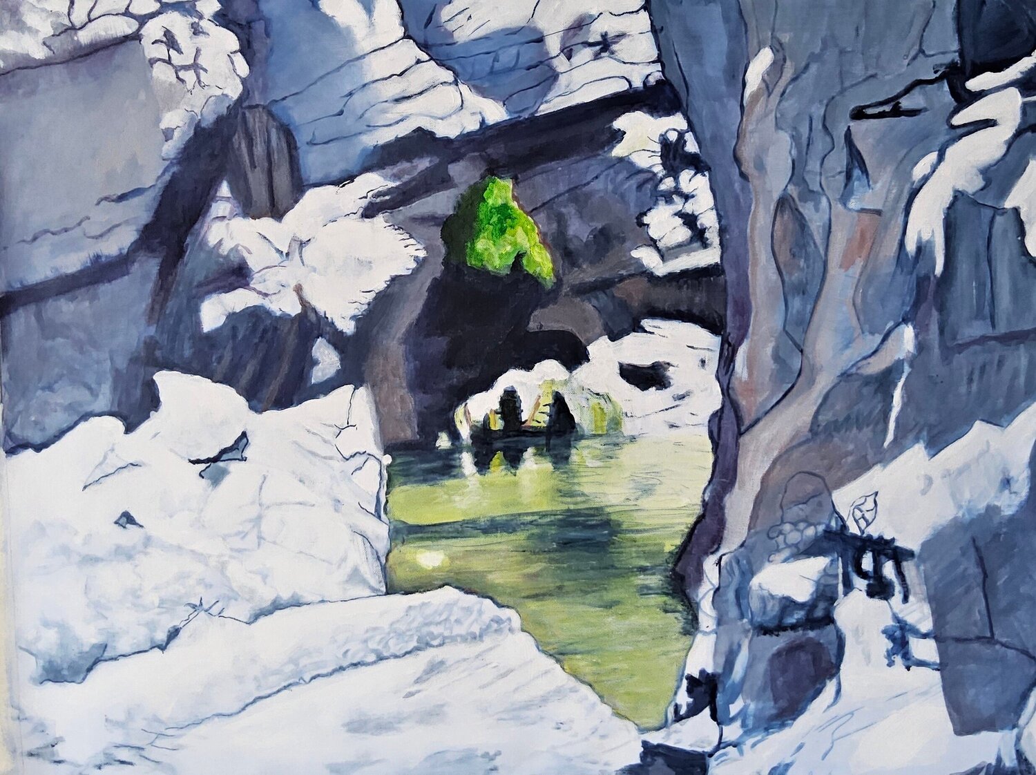 Wadi 3 Annie Darmon Tetart Pintura original en venta