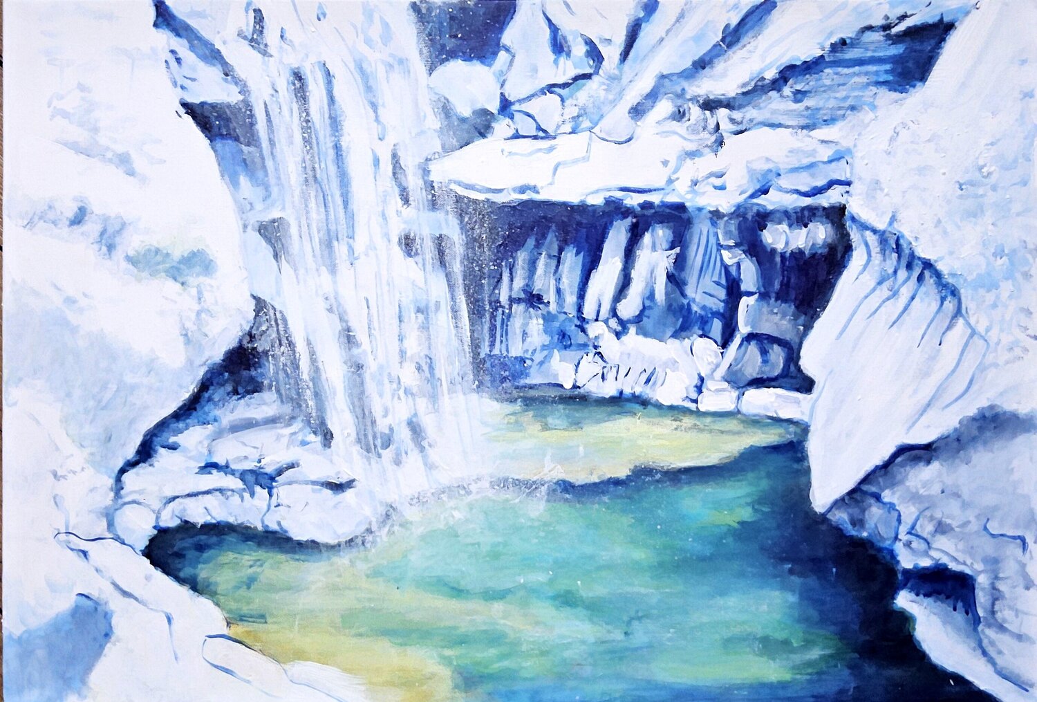 Wadi 8 Annie Darmon Tetart Original painting for sale
