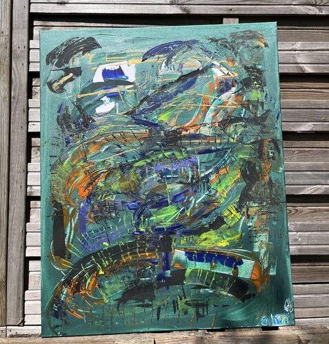 Zampa par Romane Millet, Peinture en vente sur Singulart
