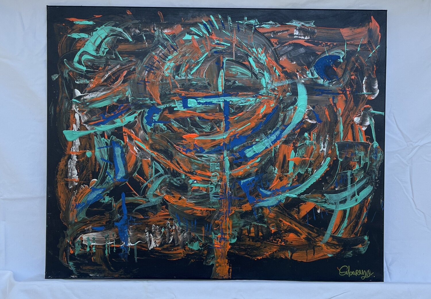 Ginga ( Galaxie) Romane Millet Original painting for sale