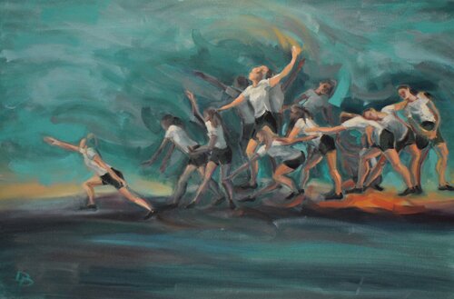 "Unity gathering I" par Daiva Dašenkovienė, Peinture en vente sur Singulart