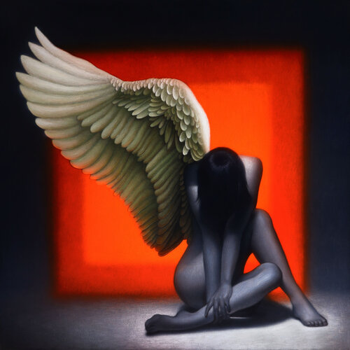 Ángel caído by John Chauca Chauca, Painting for Sale on Singulart