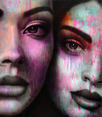 Solamente amigas II by John Chauca Chauca, Painting for Sale on Singulart