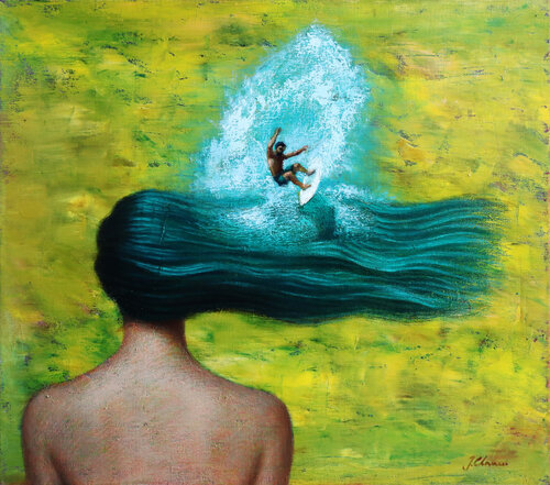 La mar no estaba serena by John Chauca Chauca, Painting for Sale on Singulart