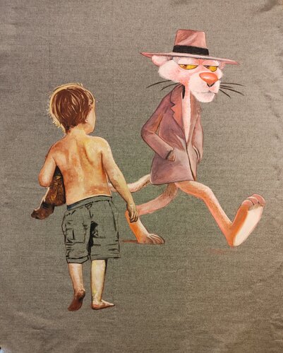 Tra realtà e gioco di silvia salvadori, Pittura in vendita su Singulart