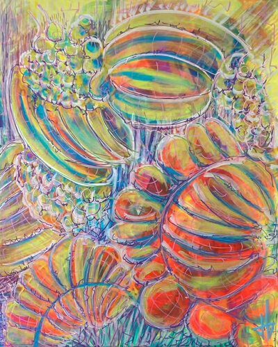 "Teeming colony" / "la jolie colonie" by JULIEN GILLES, Painting for Sale on Singulart