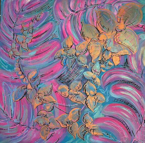 FALLING BLOOM by JULIEN GILLES, Painting for Sale on Singulart