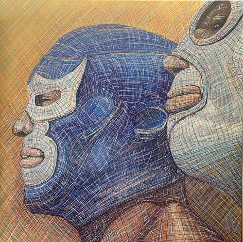 BLUE DEMON by JULIEN GILLES, Painting for Sale on Singulart