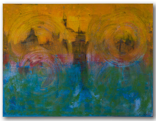 "ECHOES OF THE CITY" de Irena Grazuliene, Pintura a la venta en Singulart