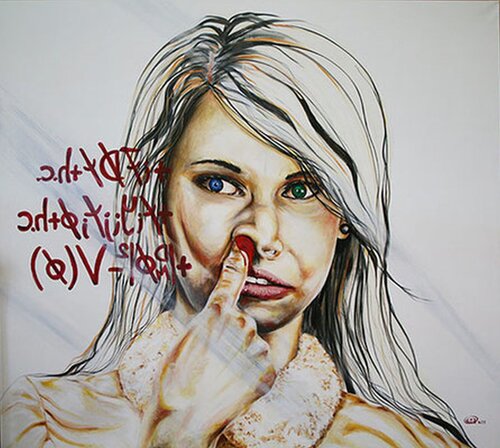 "Deine Barmherzigen Augen wenden uns zu" by Marion Thiel, Painting for Sale on Singulart