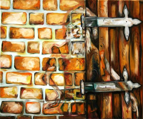 Mauerzwerg by Marion Thiel, Painting for Sale on Singulart