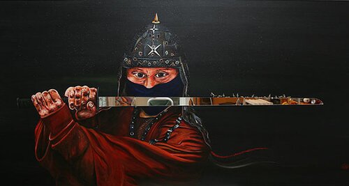 "Warum, frage ich, bist Du so grausam und ernst" by Marion Thiel, Painting for Sale on Singulart