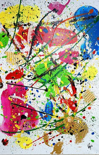Chaos in balance de Adolfo Vázquez Burgos, Pintura a la venta en Singulart