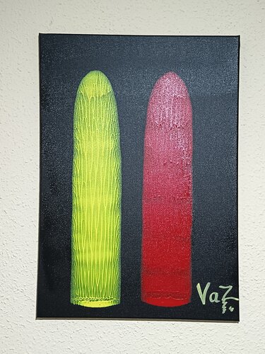 Vertical pulse 1 by Adolfo Vázquez Burgos, 油畫 for Sale on Singulart