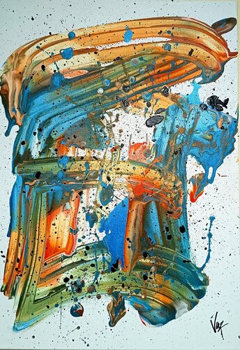 Structure in Flight by Adolfo Vázquez Burgos, 油畫 for Sale on Singulart