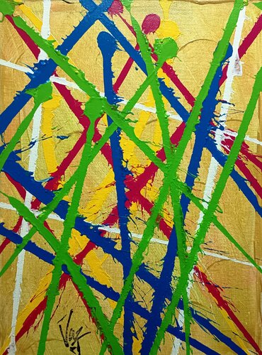 Living Gold de Adolfo Vázquez Burgos, Pintura a la venta en Singulart