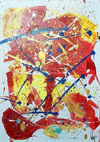 Tensión of color by Adolfo Vázquez Burgos, 絵画 for Sale on Singulart
