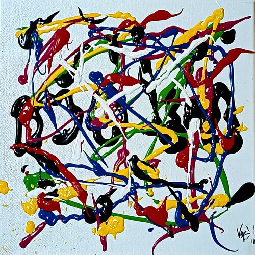 Explosión de color 1 by Adolfo Vázquez Burgos, Painting for Sale on Singulart