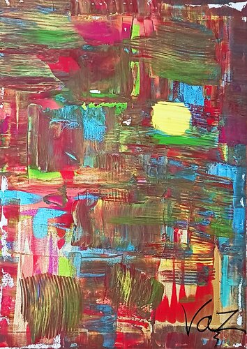 Electric layers von Adolfo Vázquez Burgos, Malerei kaufen auf Singulart