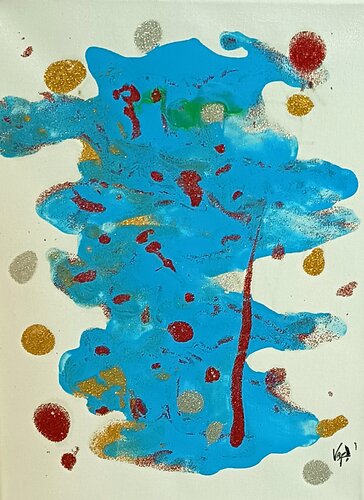 Constelación Azul von Adolfo Vázquez Burgos, Malerei kaufen auf Singulart