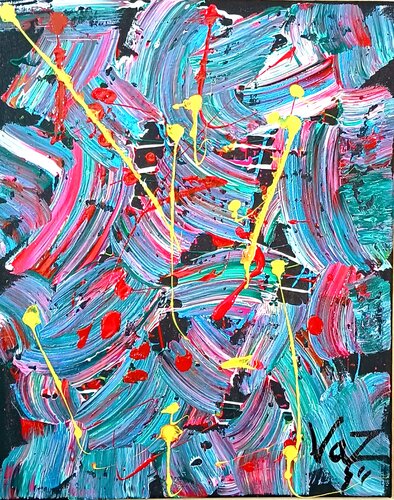 Electric Chaos by Adolfo Vázquez Burgos, Painting for Sale on Singulart