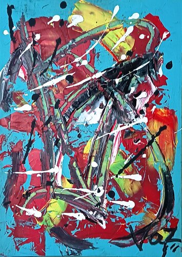 “The Dance of Chaos” by Adolfo Vázquez Burgos, Painting for Sale on Singulart