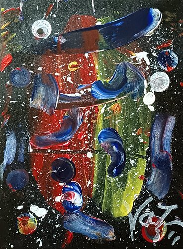 Danza Interestelar de Adolfo Vázquez Burgos, Pintura a la venta en Singulart
