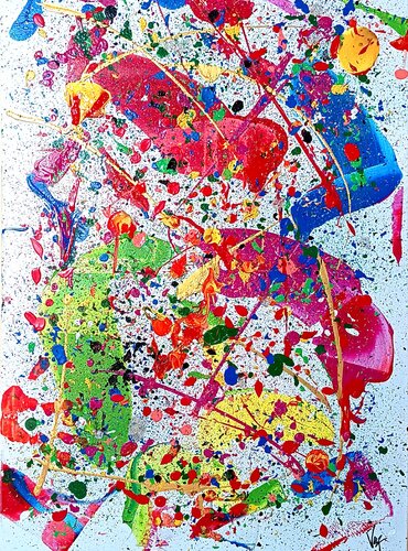 Explosión de colores von Adolfo Vázquez Burgos, Malerei kaufen auf Singulart